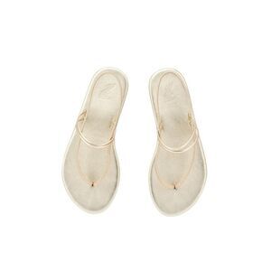 ANCIENT GREEK SANDALS Women's Metallic Leather Thong Sandals Women METALLIC
